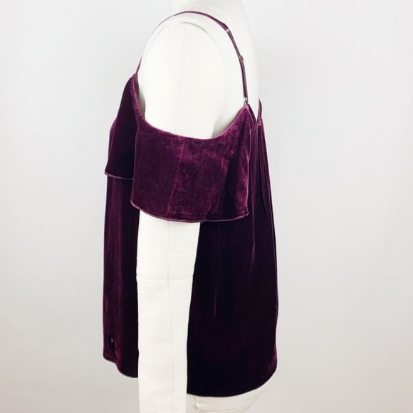 Joie Adorlee Velvet Cold Shoulder Top - Picture 7 of 7